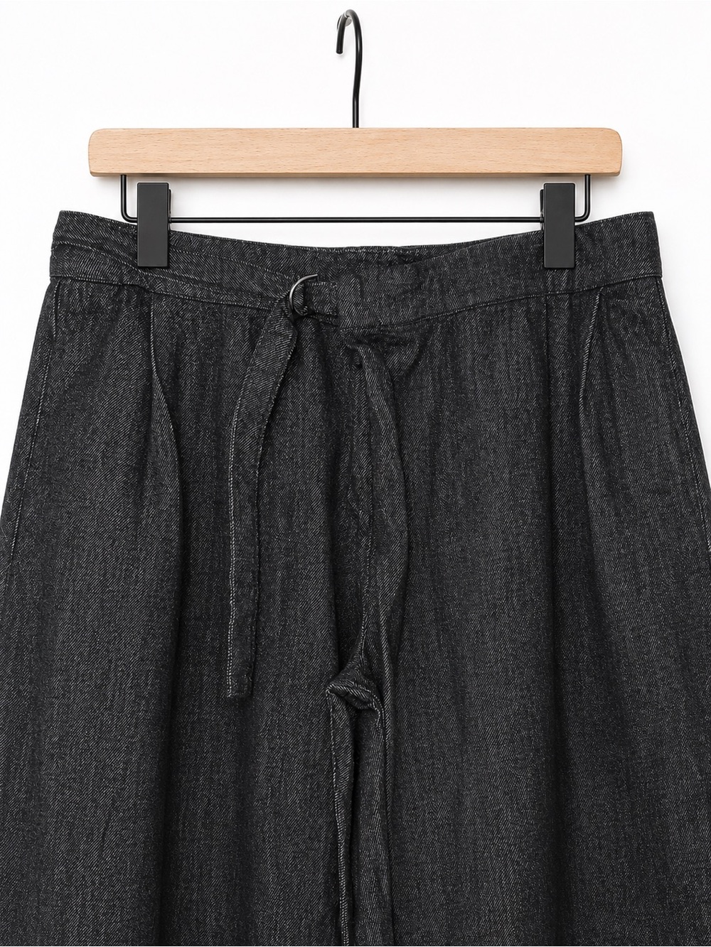Maeve Black Wide-Leg Belted Jeans Sz 29 - Picture 3 of 5